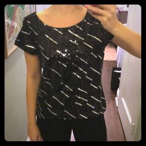 Alice and Olivia sequin top